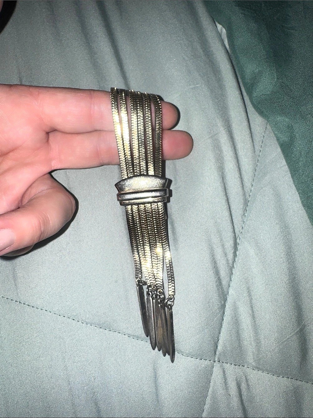 Monet  Multi-Strand Fringe Bracelet in Gold
